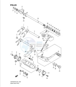 GSF650/S drawing GEAR SHIFTING