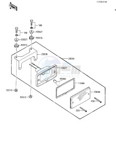 KLT 160 A [KLT160] (A1) [KLT160] drawing TAILLIGHT