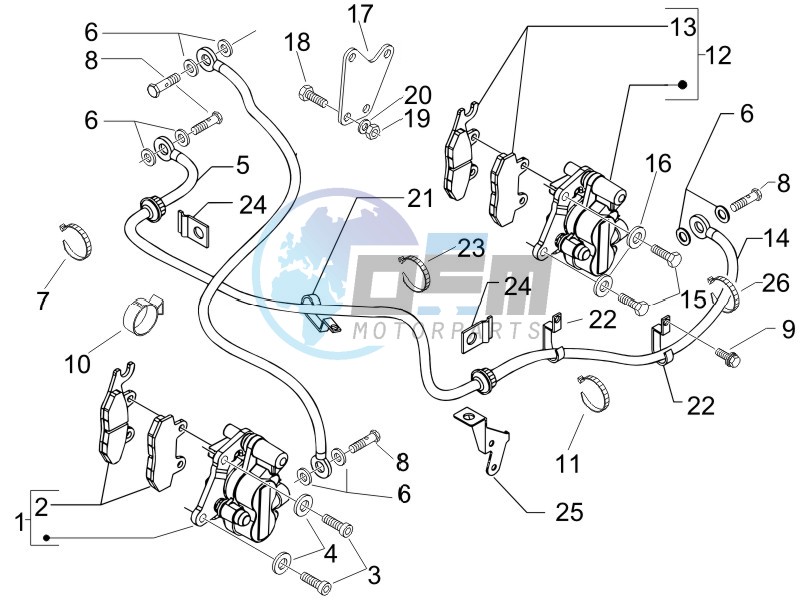 Brakes hose  - Calipers