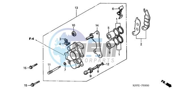 FRONT BRAKE CALIPER