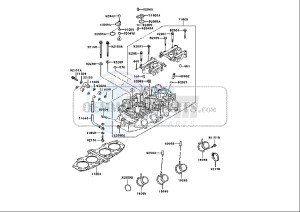 ZZR 600 (EU) drawing CYLINDER HEAD