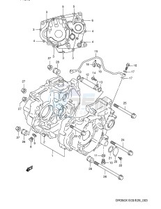 DR350 (E3-E28) drawing CRANKCASE