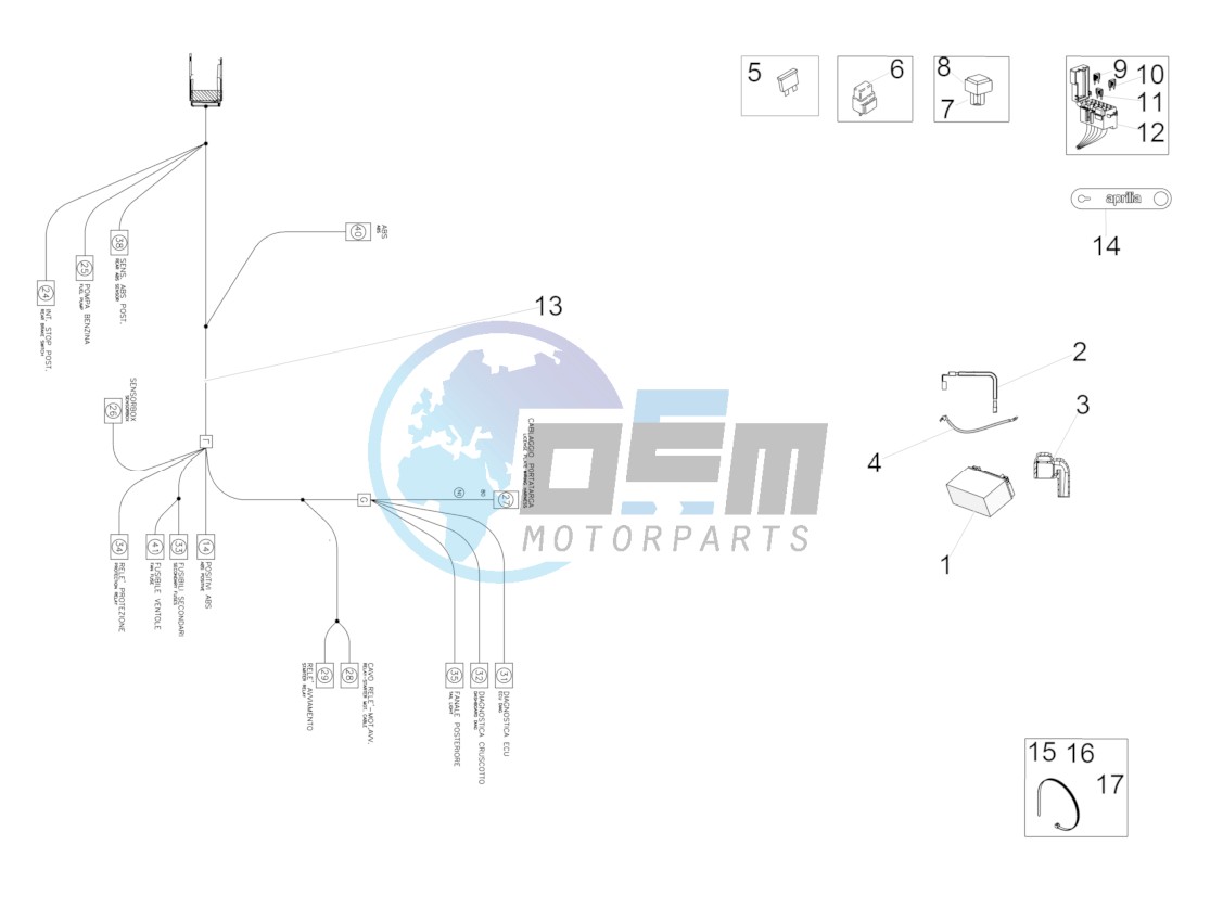 Rear electrical system