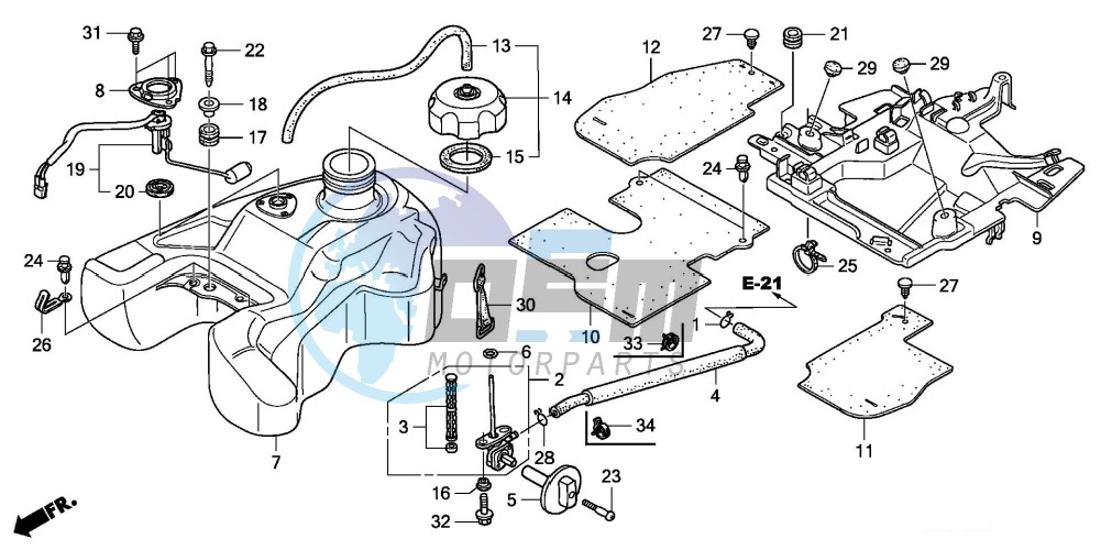 FUEL TANK (TRX500FA5/6/7/8)