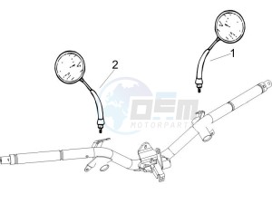 Liberty 125 4t e3 (UK) UK drawing Mirrors