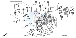 CRF250RB CRF250R ED drawing CYLINDER HEAD