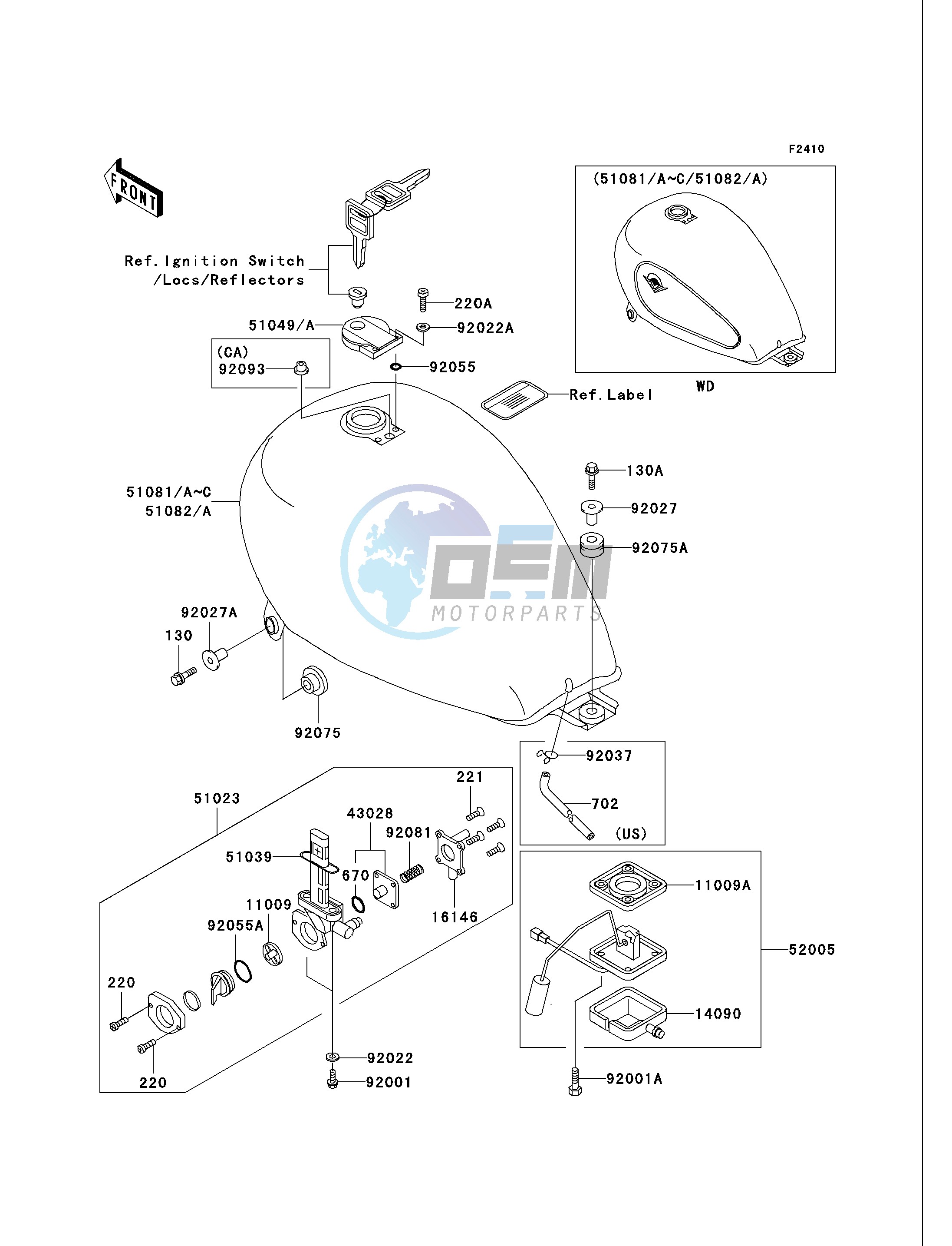 FUEL TANK -- VN750-A15 - A18- -