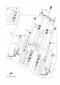 MT-10 MTN1000 (B5Y6) drawing FRONT FORK