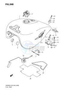 VZ800 (E3-E28) MARAUDER drawing FUEL TANK (MODEL K9)