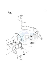 KLX150L KLX150EEF XX (EU ME A(FRICA) drawing Brake Pedal