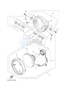 YBR125E (BN96) drawing HEADLIGHT