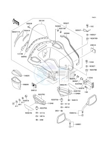 KZ 1000 P [POLICE 1000] (P20-P24) [POLICE 1000] drawing COWLING -- P20- -