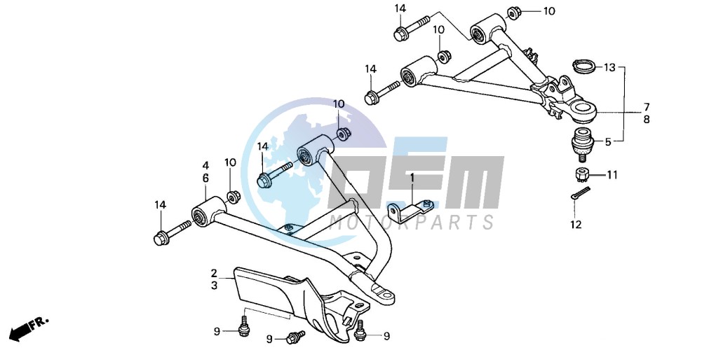 FRONT ARM (TRX350FM/FE)