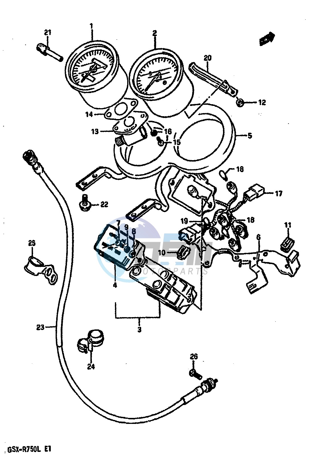 SPEEDOMETER (MODEL J K)