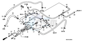 ST1300A9 France - (F / ABS CMF MME) drawing WATER PIPE