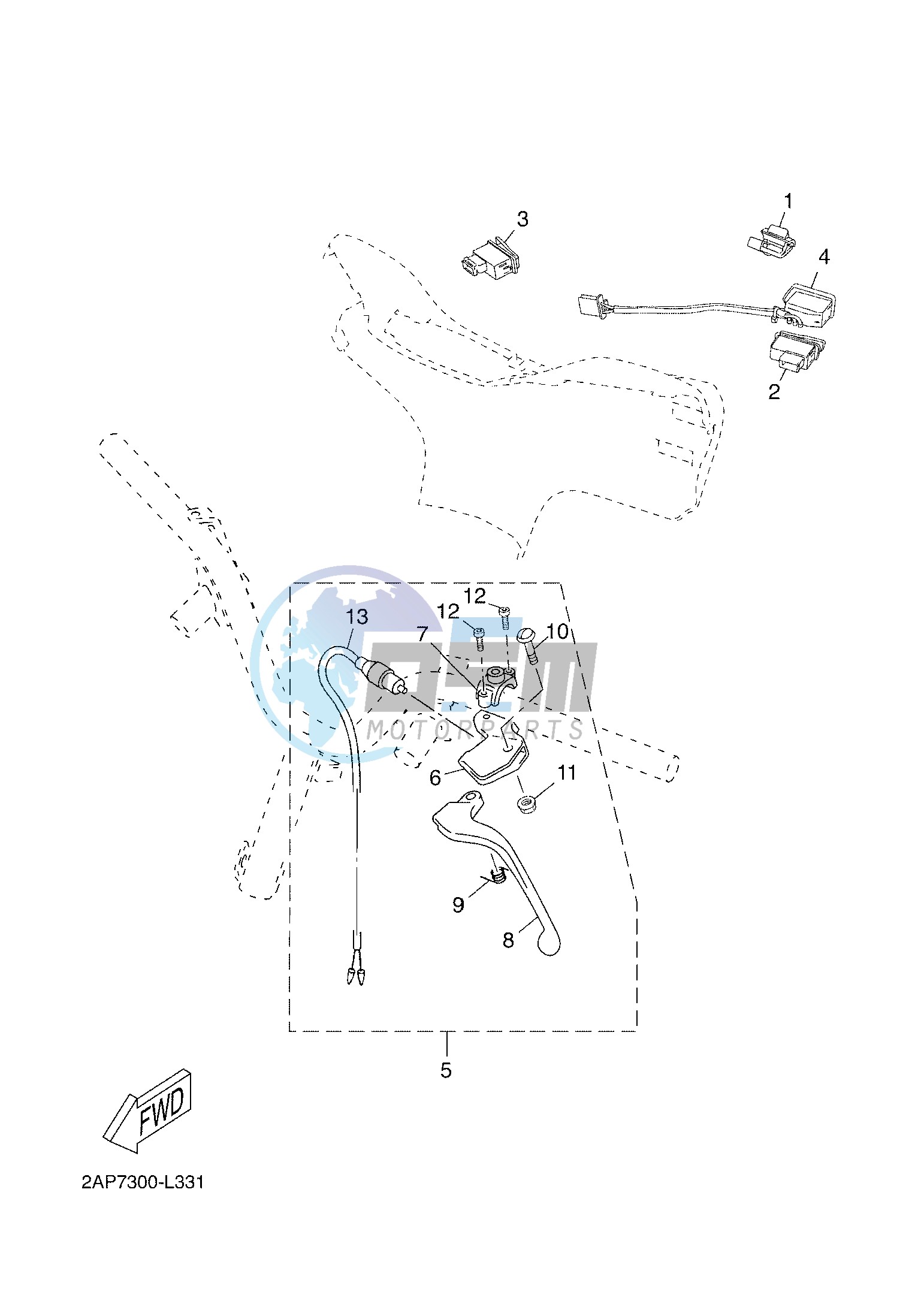 HANDLE SWITCH & LEVER