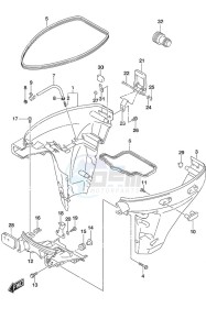 DF 9.9A drawing Side Cover - w/Remote Control