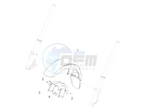 Audace 1400 USA-CND 1380 drawing Front mudguard-Pillar