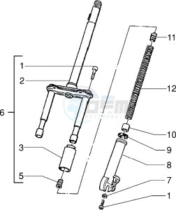 Zip 50 RST drawing Steering column