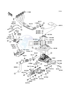 NINJA ZX-6RR ZX600-N1H FR GB XX (EU ME A(FRICA) drawing Muffler(s)