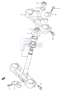 RM125 (E28) drawing STEERING STEM (MODEL M)