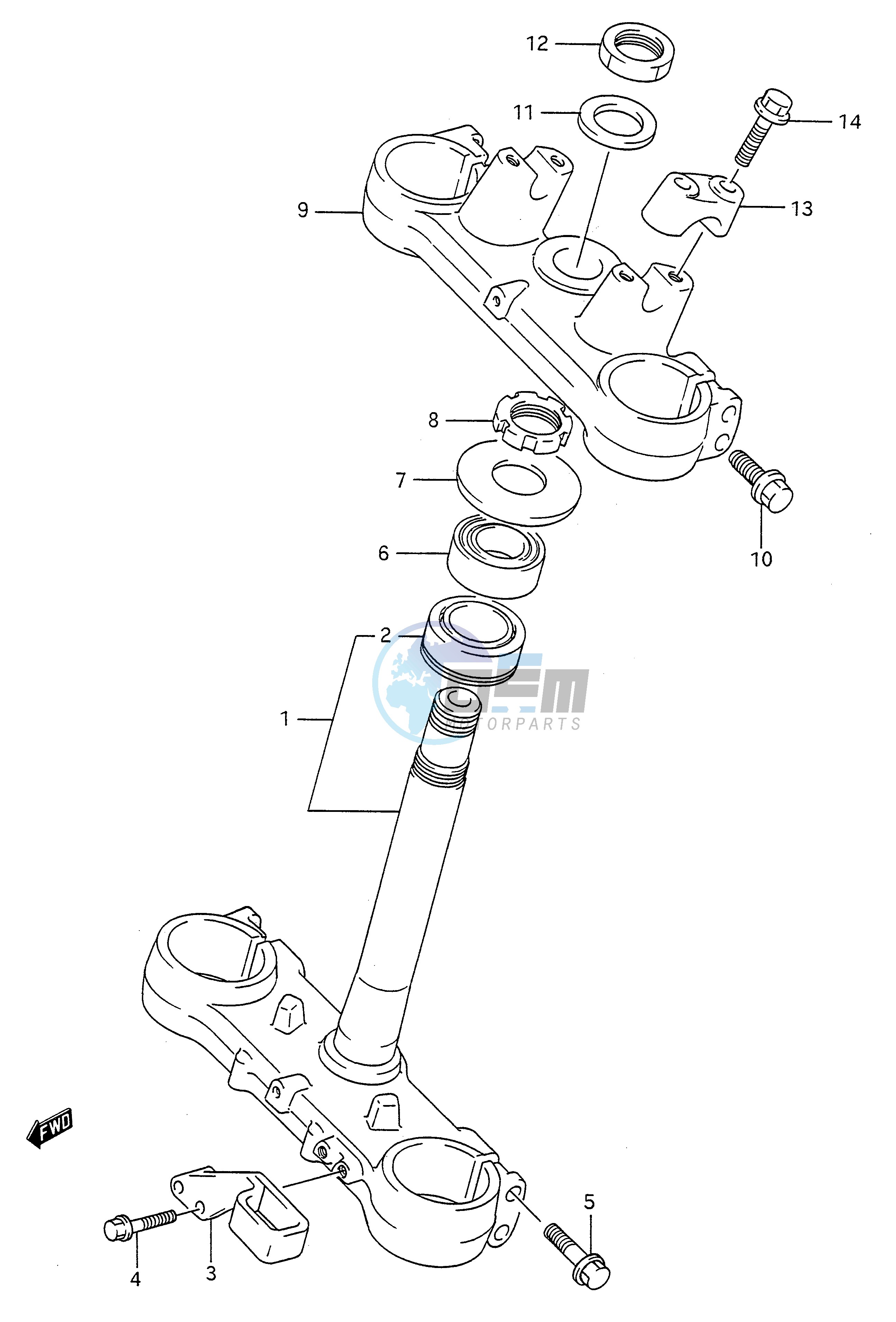 STEERING STEM (MODEL M)