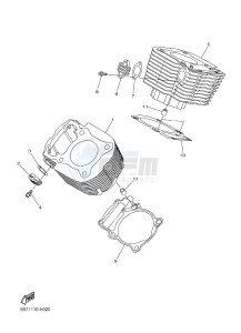 XVS950CU XVS950R ABS XV950 R-SPEC (2DXM) drawing CYLINDER