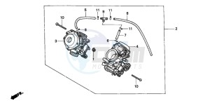 NV600C 400 drawing CARBURETOR (ASSY.)