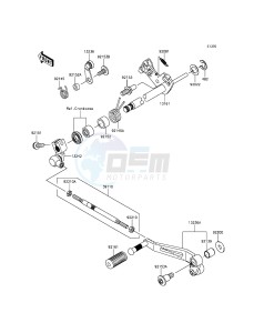 Z800 ZR800CEF UF (UK FA) XX (EU ME A(FRICA) drawing Gear Change Mechanism