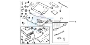 CBR1000RRA UK - (E / MKH) drawing KIT ALARM SYSTEM