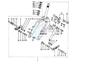 SV GEO - 50 cc drawing FRONT FORK (MODEL SV 50)