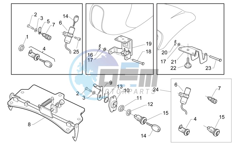 Lock hardware kit