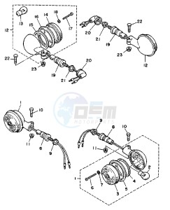 XV VIRAGO 250 drawing FLASHER LIGHT