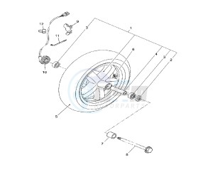 YP R X-MAX 250 drawing FRONT WHEEL