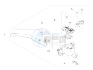 RS 125 RS 4T E4 ABS (EMEA) drawing Front master cilinder