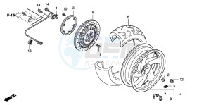 GL1800 drawing REAR WHEEL