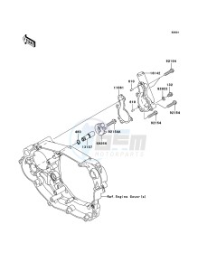 KLX450R KLX450ABF EU drawing Water Pump