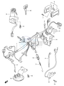 GSX600F (E2) Katana drawing WIRING HARNESS