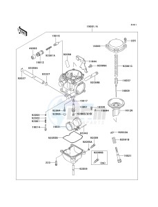 KL 250 D [KLR250] (D15-D19) [KLR250] drawing CARBURETOR