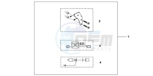 XL125VB drawing HEATED GRIP ATT.