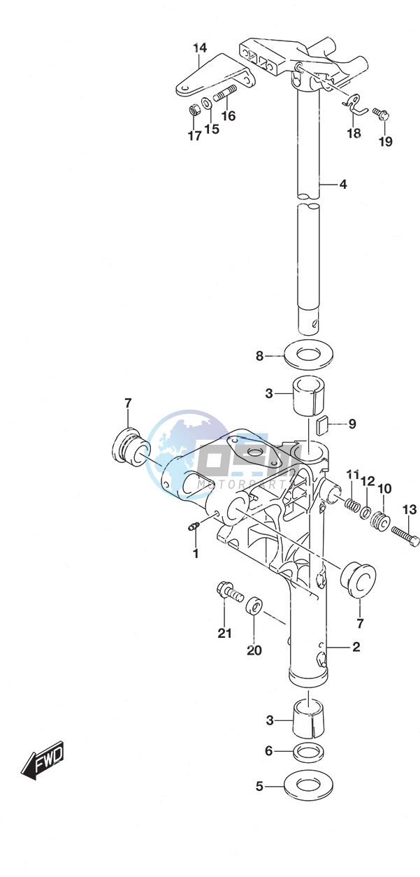 Swivel Bracket  - Remote Control w/Power Tilt