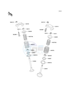 EX 250 F [NINJA 250R] (F15-F19) [NINJA 250R] drawing VALVE-- S- -