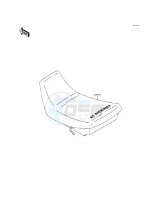 KLF 400 B [BAYOU 400 4X4] (B1-B3) [BAYOU 400 4X4] drawing SEAT