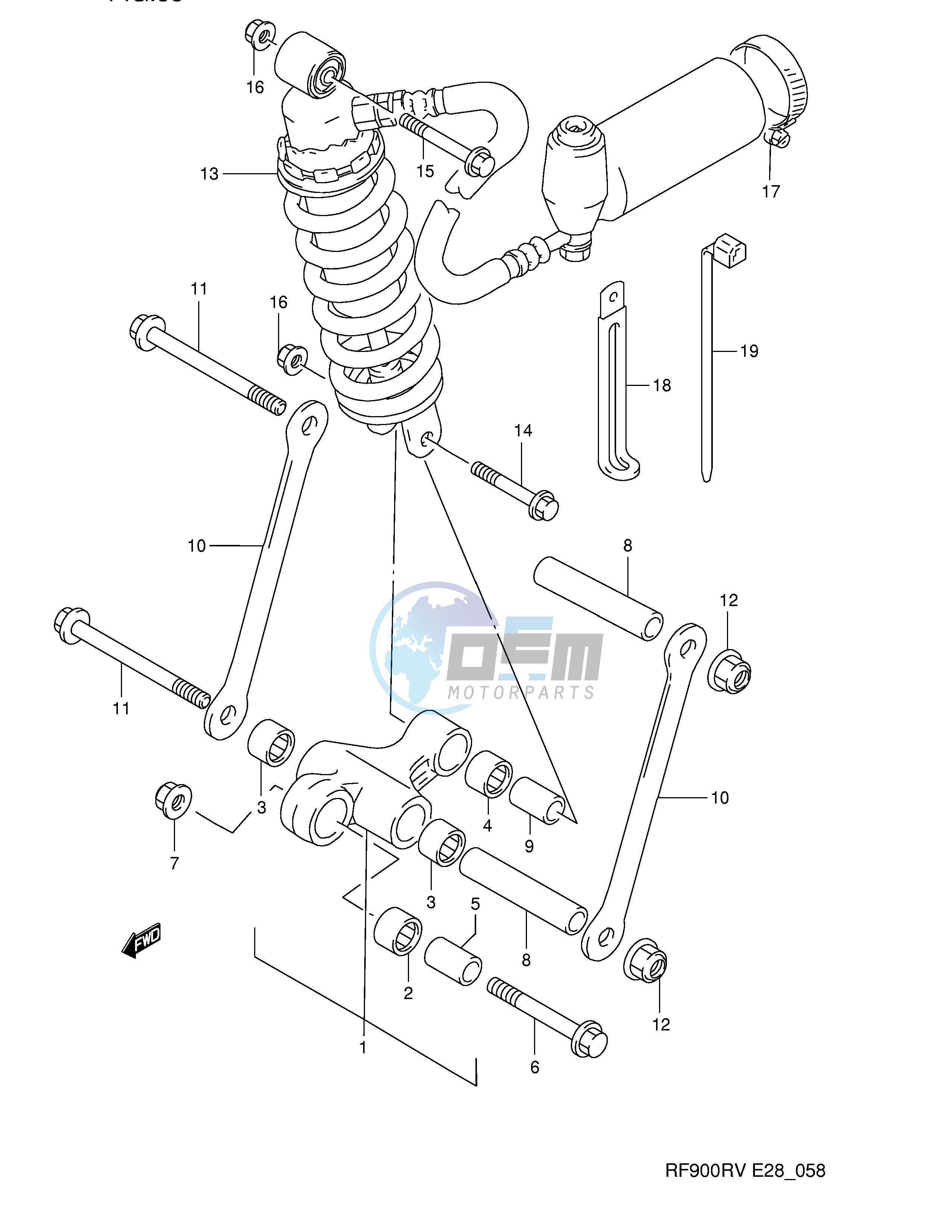 REAR CUSHION LEVER