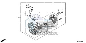 VT750C2SE Shadow - VT750C2S-E UK - (E) drawing THROTTLE BODY