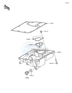 VERSYS 650 ABS KLE650FHFA XX (EU ME A(FRICA) drawing Oil Pan