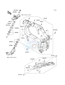 ZX 600 P [NINJA ZX-6R] (7F-8FA) P7F drawing FRAME