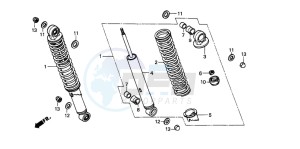 CG125 drawing REAR CUSHION