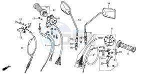 C90M drawing HANDLE LEVER/SWITCH/CABLE