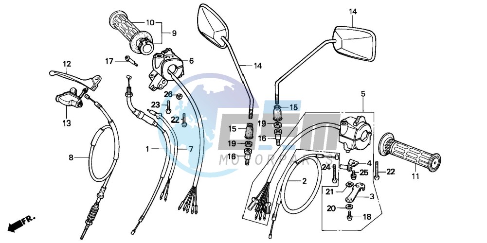 HANDLE LEVER/SWITCH/CABLE